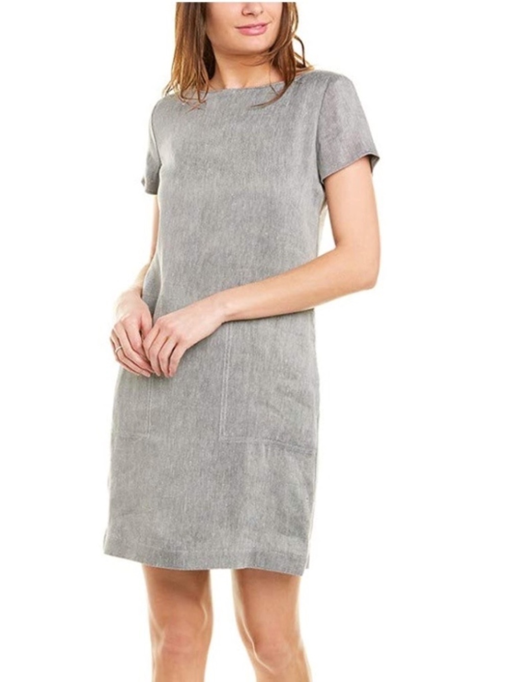 Theory Linen Blend Shift Dress